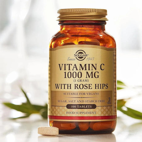 SOLGAR - Solgar Vitamin C 1000Mg. with Rose Hips 250 Tabletas - The Red Vitamin MX - Suplementos Alimenticios - {{ shop.shopifyCountryName }}