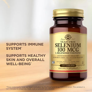 SOLGAR - Solgar Yeast-Free Selenium 100mcg 100 Tabletas - The Red Vitamin MX - Suplementos Alimenticios - {{ shop.shopifyCountryName }}