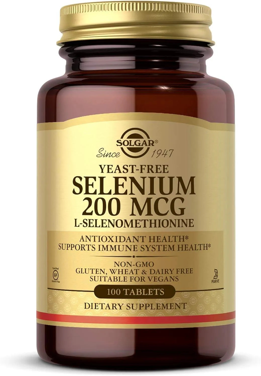 SOLGAR - Solgar Yeast-Free Selenium 200mcg 100 Tabletas - The Red Vitamin MX - Suplementos Alimenticios - {{ shop.shopifyCountryName }}