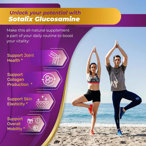 SOTALIX - Sotalix Glucosamine 9,550Mg. with Chondroitin MSM Collagen Turmeric 150 Capsulas - The Red Vitamin MX - Suplementos Alimenticios - {{ shop.shopifyCountryName }}