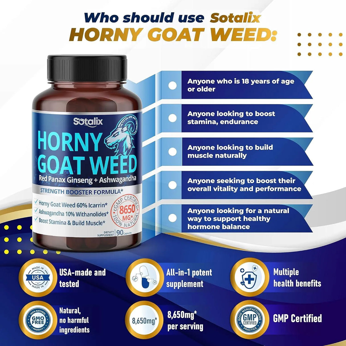 SOTALIX - Sotalix Premium Horny Goat Weed 8650Mg. 90 Capsulas - The Red Vitamin MX - Suplementos Alimenticios - {{ shop.shopifyCountryName }}