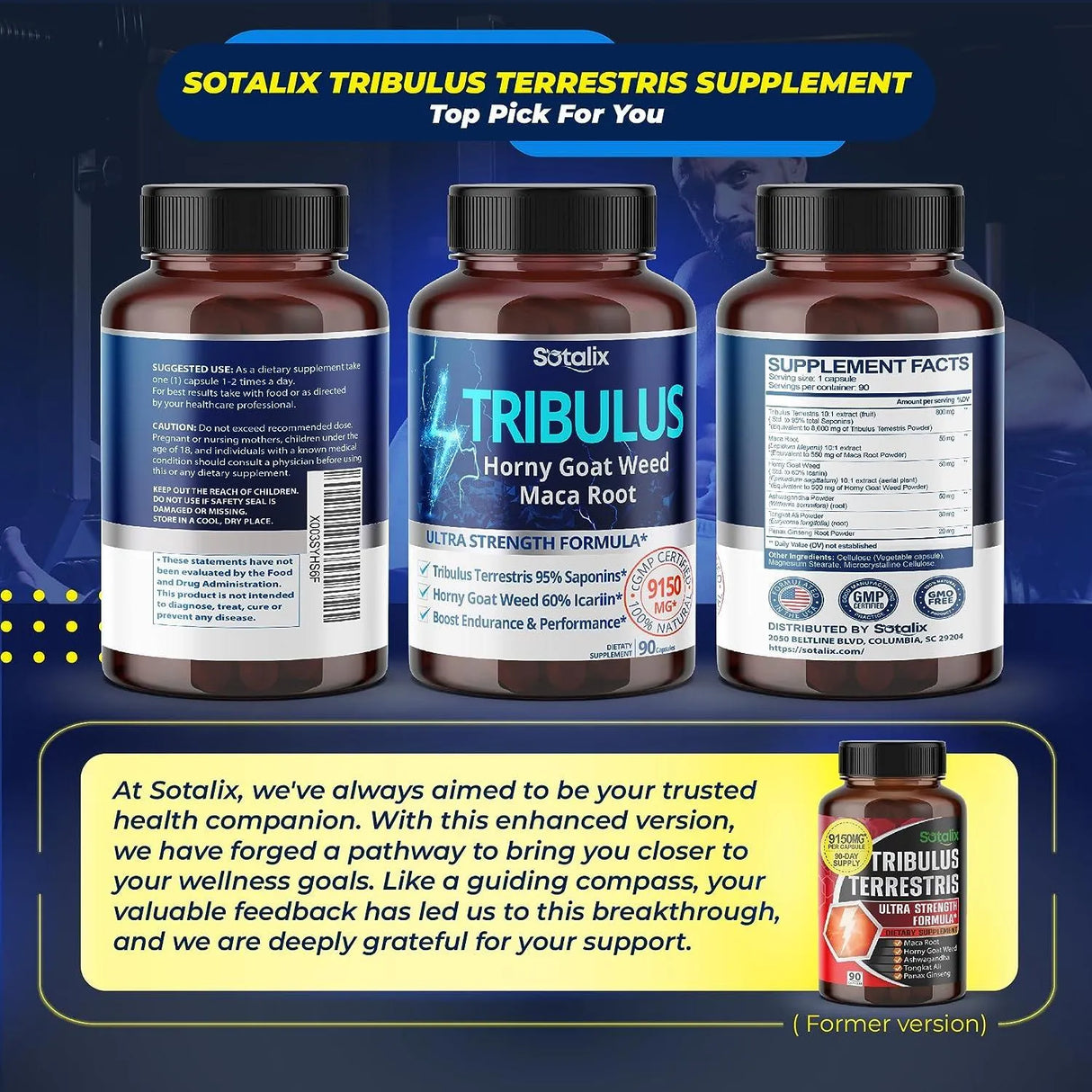 SOTALIX - Sotalix Premium Tribulus Terrestris Extract 90 Capsulas - The Red Vitamin MX - Suplementos Alimenticios - {{ shop.shopifyCountryName }}