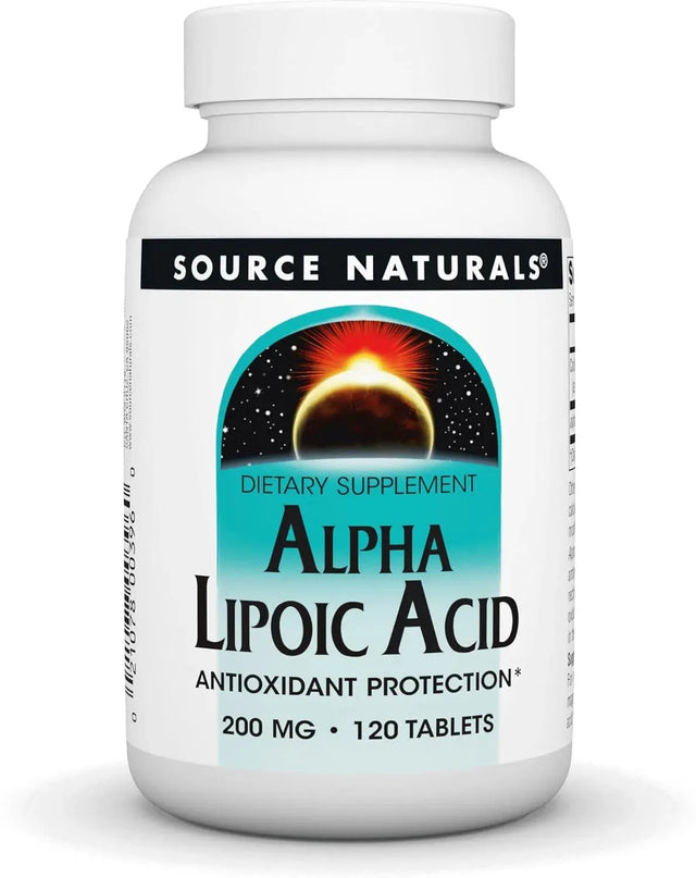 SOURCE NATURALS - Source Naturals Alpha Lipoic Acid 200Mg. 120 Tabletas - The Red Vitamin MX - Suplementos Alimenticios - {{ shop.shopifyCountryName }}