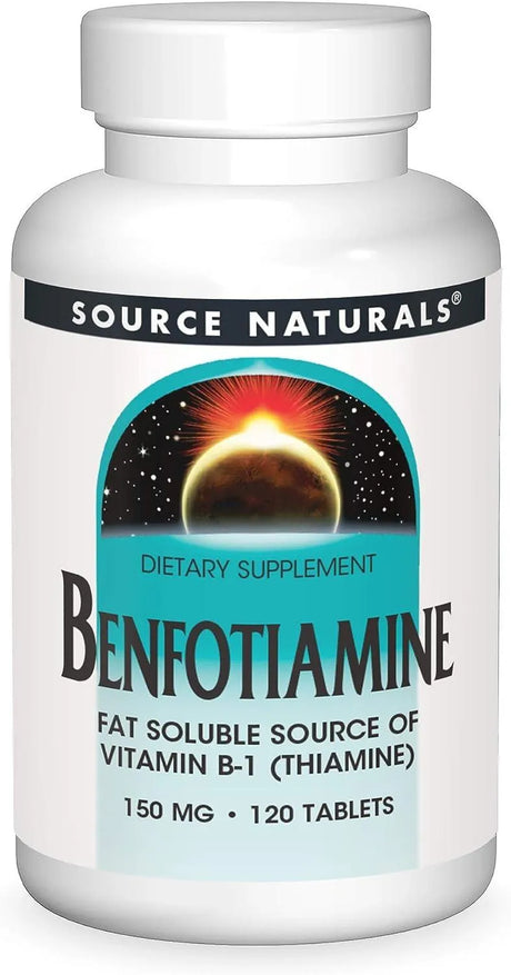 SOURCE NATURALS - Source Naturals Benfotiamine 150Mg. 120 Tabletas - The Red Vitamin MX - Suplementos Alimenticios - {{ shop.shopifyCountryName }}