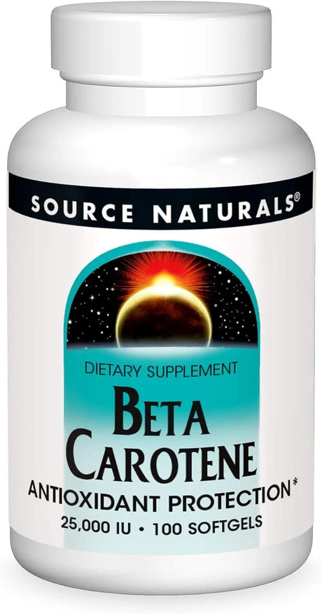 SOURCE NATURALS - Source Naturals Beta Carotene 25000 IU 100 Capsulas Blandas - The Red Vitamin MX - Suplementos Alimenticios - {{ shop.shopifyCountryName }}