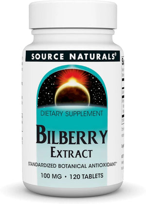 SOURCE NATURALS - Source Naturals Bilberry Extract 100Mg. 120 Tabletas - The Red Vitamin MX - Suplementos Alimenticios - {{ shop.shopifyCountryName }}