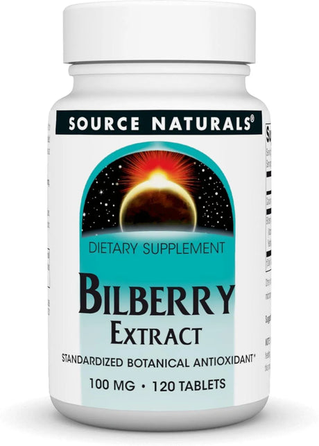 SOURCE NATURALS - Source Naturals Bilberry Extract 100Mg. 120 Tabletas - The Red Vitamin MX - Suplementos Alimenticios - {{ shop.shopifyCountryName }}