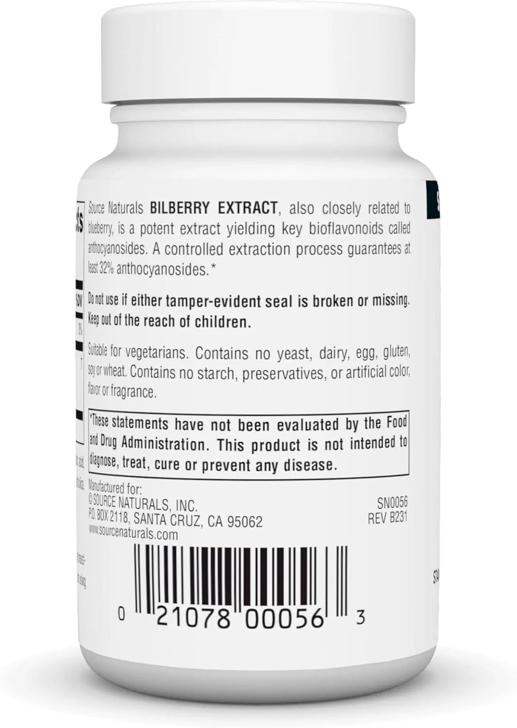 SOURCE NATURALS - Source Naturals Bilberry Extract 100Mg. 120 Tabletas - The Red Vitamin MX - Suplementos Alimenticios - {{ shop.shopifyCountryName }}