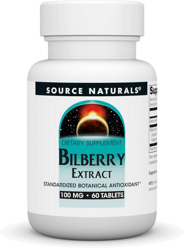 SOURCE NATURALS - Source Naturals Bilberry Extract 100Mg. 60 Tabletas - The Red Vitamin MX - Suplementos Alimenticios - {{ shop.shopifyCountryName }}