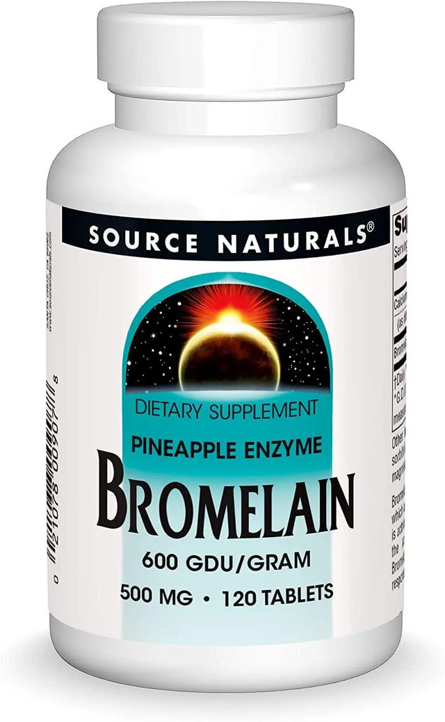 SOURCE NATURALS - Source Naturals Bromelain 500Mg. Proteolytic Enzyme Supplement 120 Tabletas - The Red Vitamin MX - Suplementos Alimenticios - {{ shop.shopifyCountryName }}