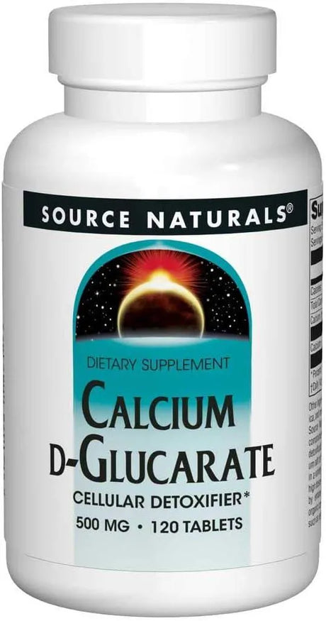 SOURCE NATURALS - Source Naturals Calcium D-Glucarate 120 Tabletas - The Red Vitamin MX - Suplementos Alimenticios - {{ shop.shopifyCountryName }}