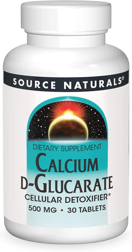 SOURCE NATURALS - Source Naturals Calcium D-Glucarate 500Mg. 30 Tabletas - The Red Vitamin MX - Suplementos Alimenticios - {{ shop.shopifyCountryName }}