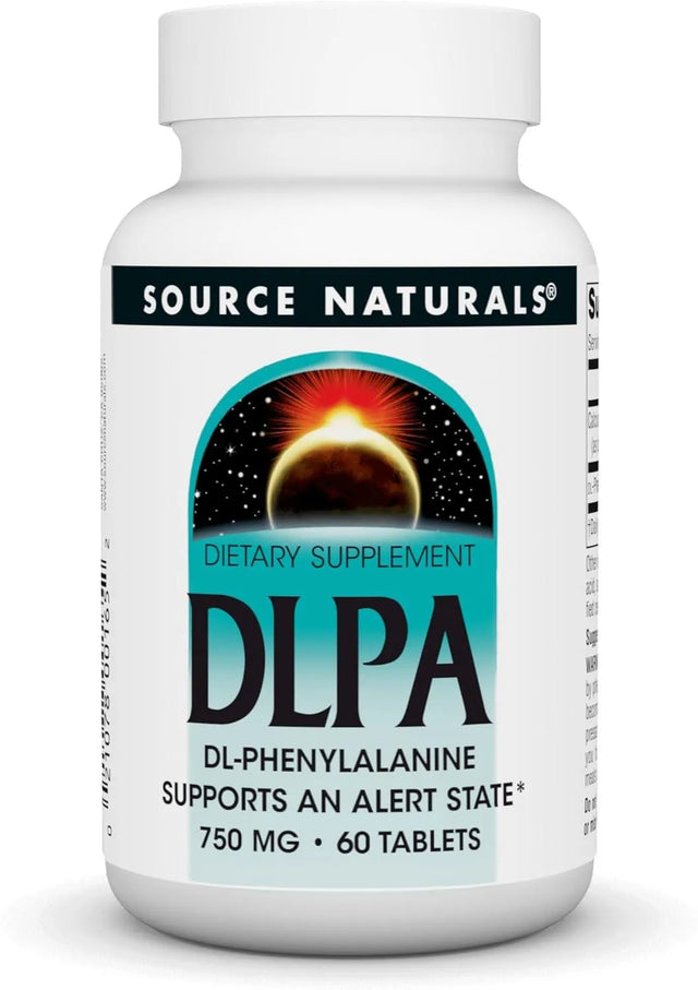 SOURCE NATURALS - Source Naturals DLPA DL-Phenylalanine 750Mg. 60 Tabletas - The Red Vitamin MX - Suplementos Alimenticios - {{ shop.shopifyCountryName }}