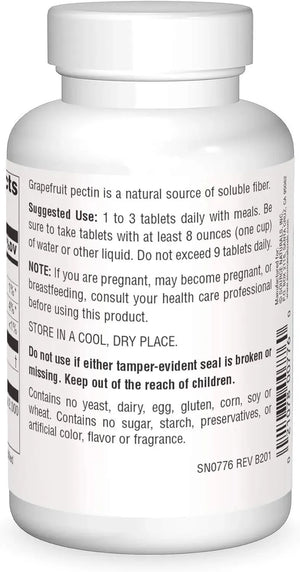 SOURCE NATURALS - Source Naturals Grapefruit Pectin 1000Mg. 120 Tabletas - The Red Vitamin MX - Suplementos Alimenticios - {{ shop.shopifyCountryName }}