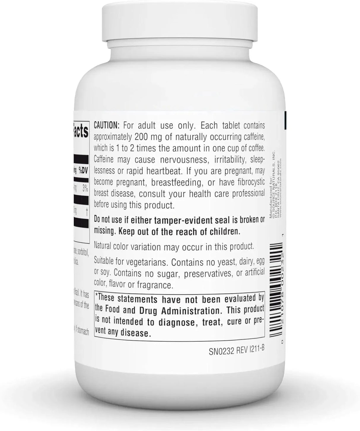 SOURCE NATURALS - Source Naturals Guarana Energizer 900Mg. 100 Tabletas - The Red Vitamin MX - Suplementos Alimenticios - {{ shop.shopifyCountryName }}