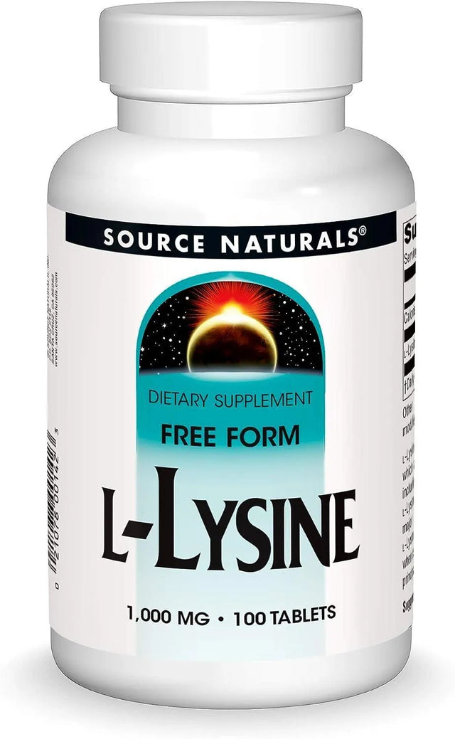 SOURCE NATURALS - Source Naturals L-Lysine 100 Tabletas - The Red Vitamin MX - Suplementos Alimenticios - {{ shop.shopifyCountryName }}