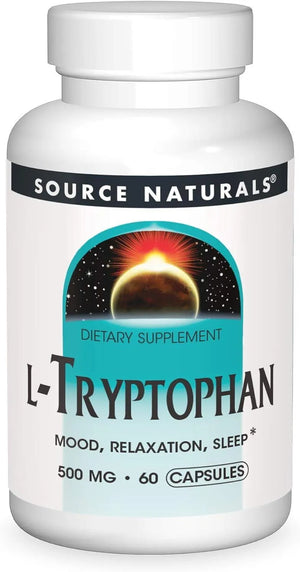 SOURCE NATURALS - Source Naturals L-Tryptophan 500Mg. 60 Capsulas - The Red Vitamin MX - Suplementos Alimenticios - {{ shop.shopifyCountryName }}