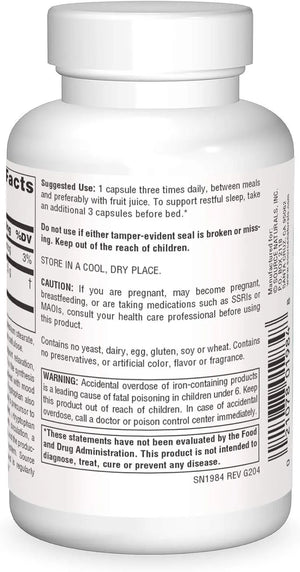 SOURCE NATURALS - Source Naturals L-Tryptophan 500Mg. 60 Capsulas - The Red Vitamin MX - Suplementos Alimenticios - {{ shop.shopifyCountryName }}