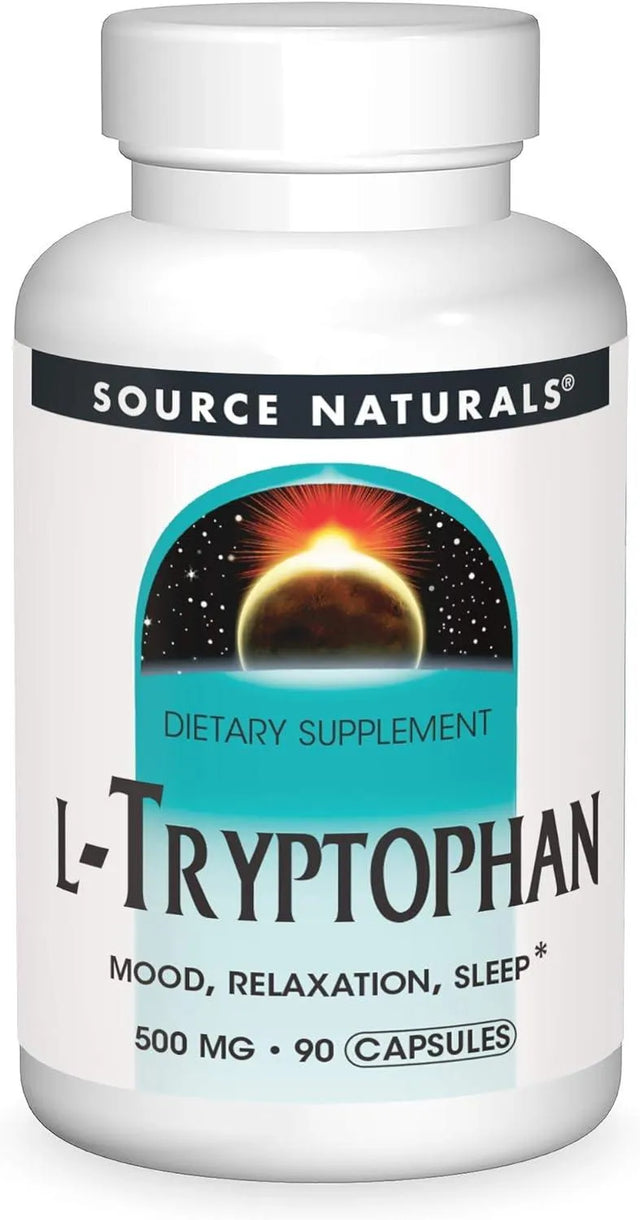 SOURCE NATURALS - Source Naturals L-Tryptophan 500Mg. 90 Capsulas - The Red Vitamin MX - Suplementos Alimenticios - {{ shop.shopifyCountryName }}