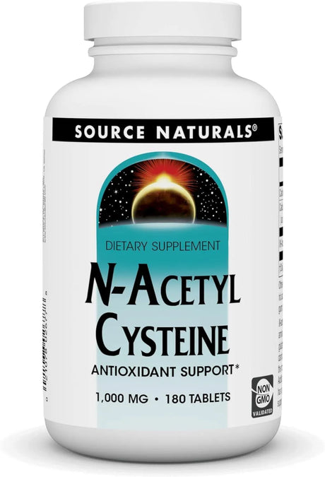 SOURCE NATURALS - Source Naturals N-Acetyl Cysteine 1000Mg. 180 Tabletas - The Red Vitamin MX - Suplementos Alimenticios - {{ shop.shopifyCountryName }}