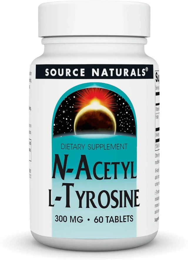 SOURCE NATURALS - Source Naturals N-Acetyl L-Tyrosine 300Mg. 60 Tabletas - The Red Vitamin MX - Suplementos Alimenticios - {{ shop.shopifyCountryName }}