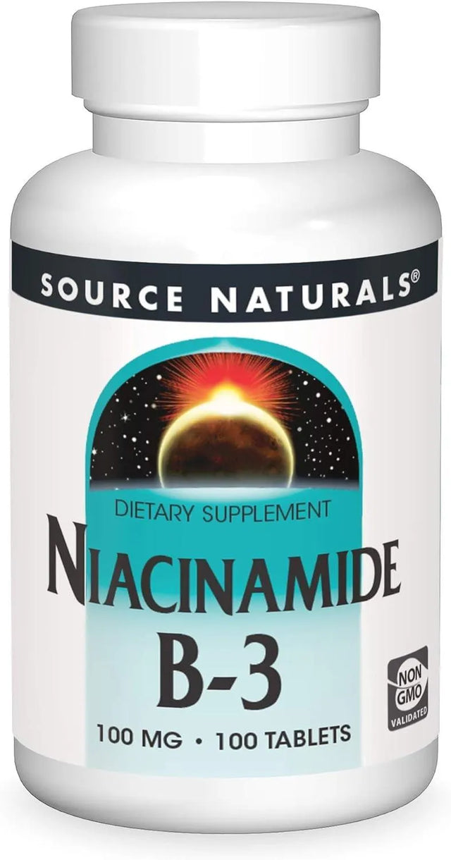 SOURCE NATURALS - Source Naturals Niacinamide B-3 100Mg. 100 Tabletas - The Red Vitamin MX - Suplementos Alimenticios - {{ shop.shopifyCountryName }}