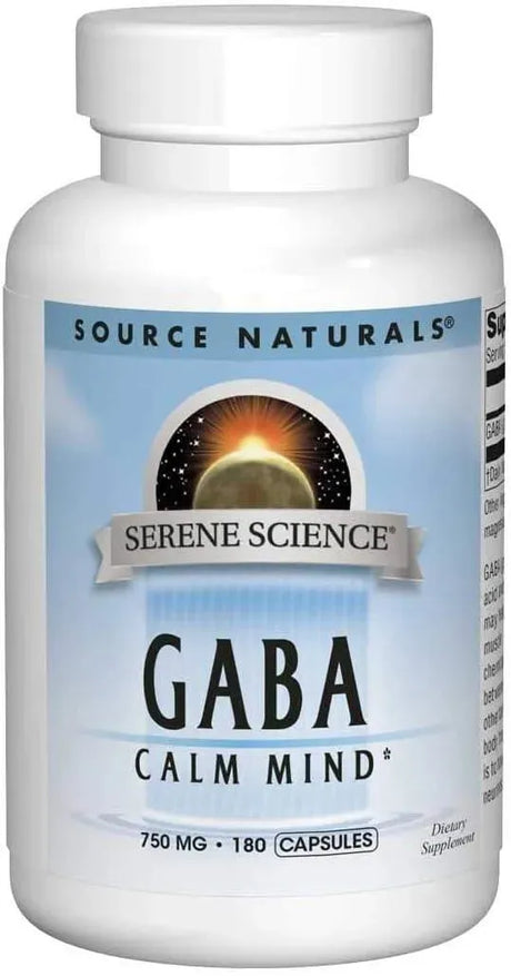 SOURCE NATURALS - Source Naturals Serene Science GABA 750Mg. 180 Capsulas - The Red Vitamin MX - Suplementos Alimenticios - {{ shop.shopifyCountryName }}