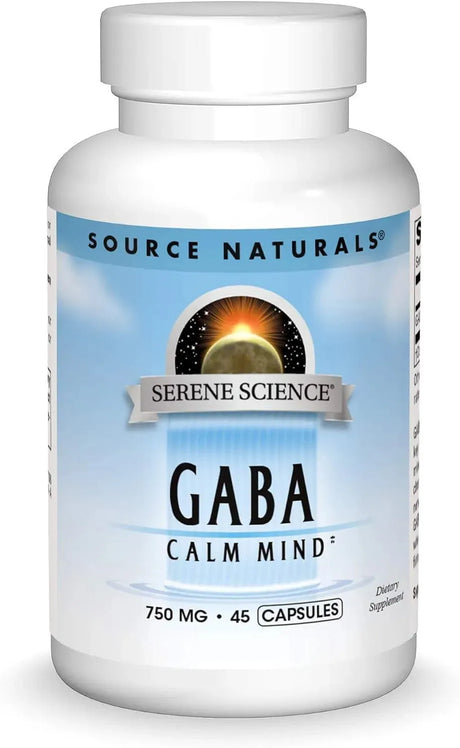 SOURCE NATURALS - Source Naturals Serene Science GABA 750Mg. 45 Capsulas - The Red Vitamin MX - Suplementos Alimenticios - {{ shop.shopifyCountryName }}