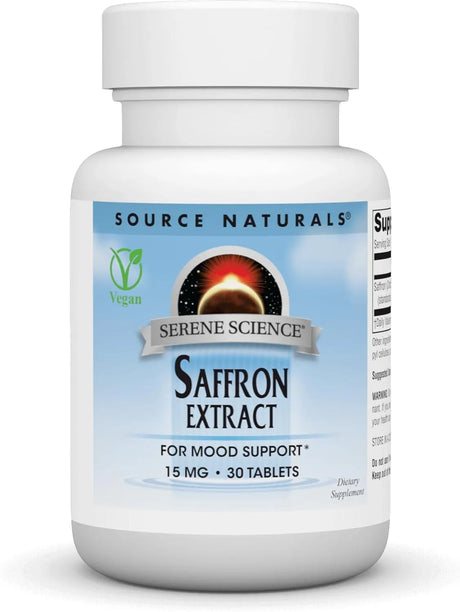 SOURCE NATURALS - Source Naturals Serene Science Saffron Extract 15Mg. 30 Tabletas - The Red Vitamin MX - Suplementos Alimenticios - {{ shop.shopifyCountryName }}