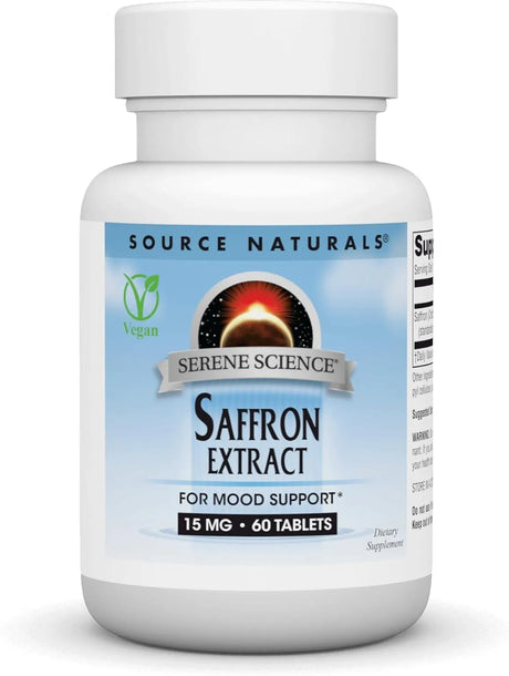 SOURCE NATURALS - Source Naturals Serene Science Saffron Extract 15Mg. 60 Tabletas - The Red Vitamin MX - Suplementos Alimenticios - {{ shop.shopifyCountryName }}