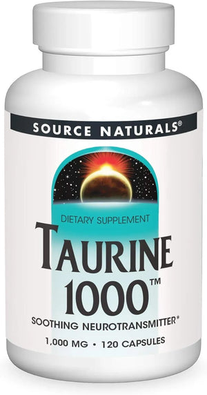 SOURCE NATURALS - Source Naturals Taurine 1000Mg. 120 Capsulas - The Red Vitamin MX - Suplementos Alimenticios - {{ shop.shopifyCountryName }}