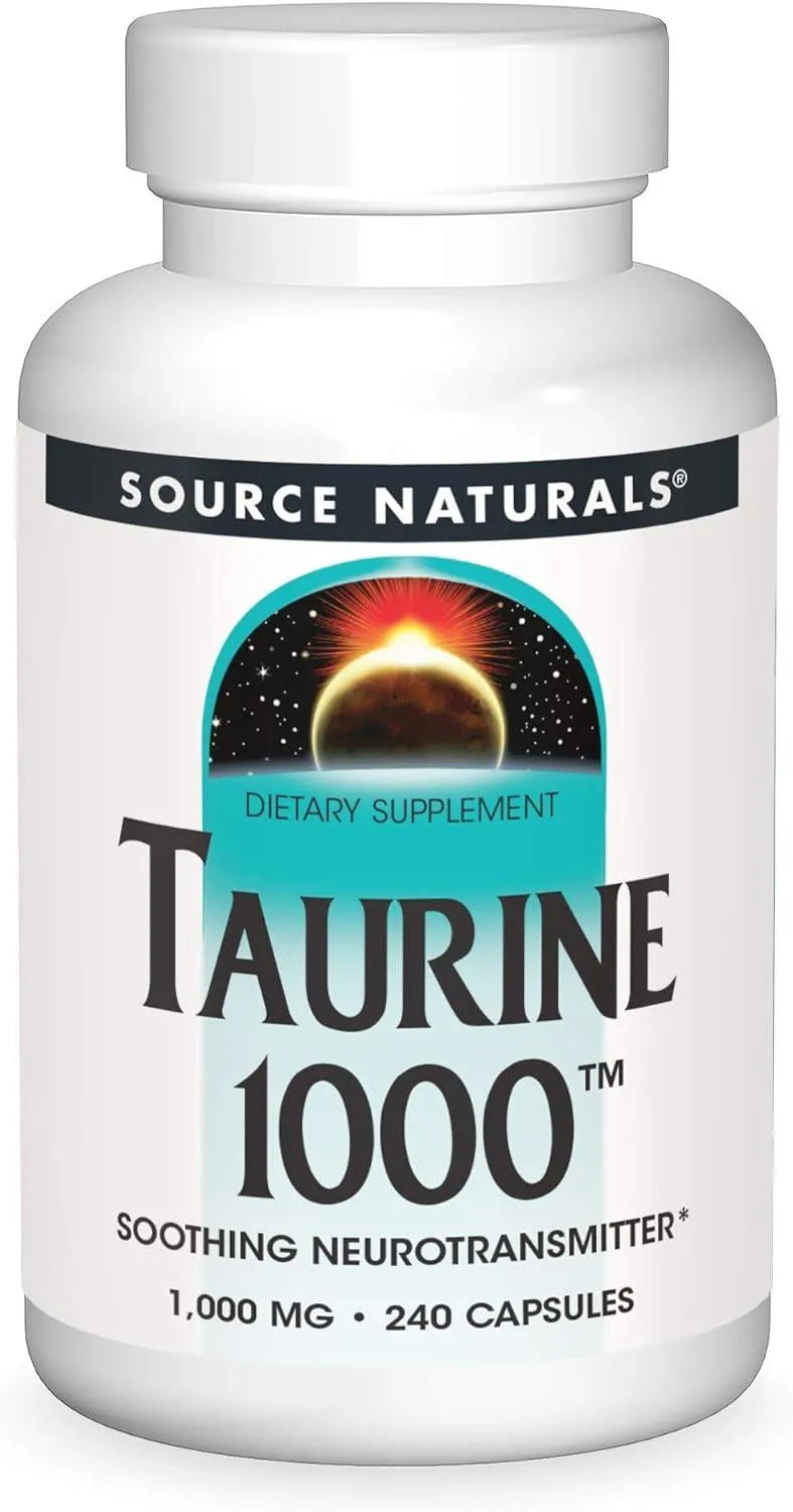 SOURCE NATURALS - Source Naturals Taurine 1000Mg. 240 Capsulas - The Red Vitamin MX - Suplementos Alimenticios - {{ shop.shopifyCountryName }}