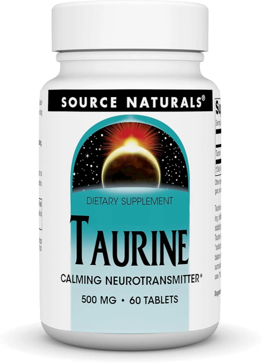 SOURCE NATURALS - Source Naturals Taurine 500Mg. 60 Tabletas - The Red Vitamin MX - Suplementos Alimenticios - {{ shop.shopifyCountryName }}