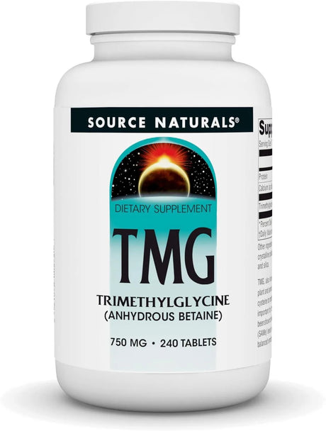 SOURCE NATURALS - Source Naturals TMG 750Mg. 240 Tabletas - The Red Vitamin MX - Suplementos Alimenticios - {{ shop.shopifyCountryName }}