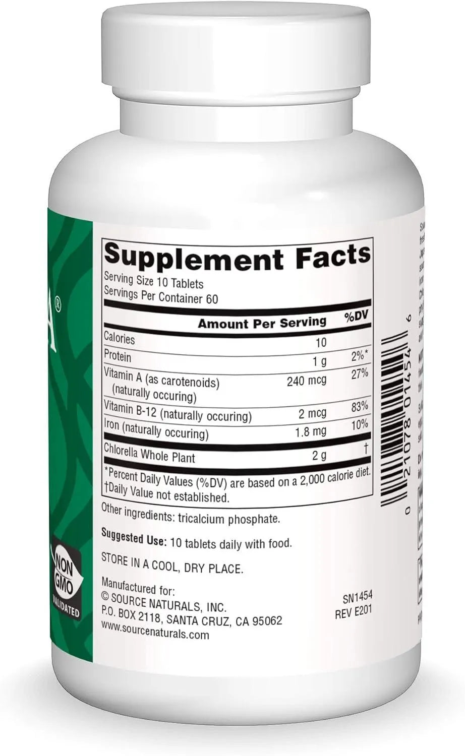 SOURCE NATURALS - Source Naturals Yaeyama Chlorella 200Mg. 600 Tabletas - The Red Vitamin MX - Suplementos Alimenticios - {{ shop.shopifyCountryName }}