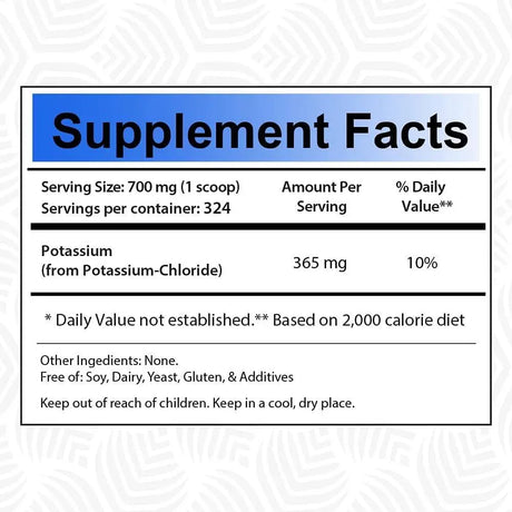 SOURCE NUTRITION - Source Nutrition Potassium Chloride Powder 8oz. - The Red Vitamin MX - Suplementos Alimenticios - {{ shop.shopifyCountryName }}