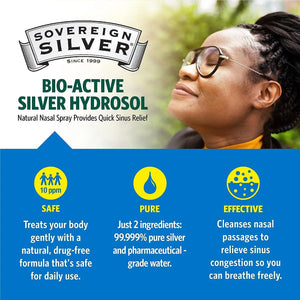 SOVEREIGN SILVER - Sovereign Silver Bio-Active Colloidal Silver Hydrosol Nasal Spray 10 PPM 59Ml. 2 Pack - The Red Vitamin MX - Suplementos Alimenticios - {{ shop.shopifyCountryName }}