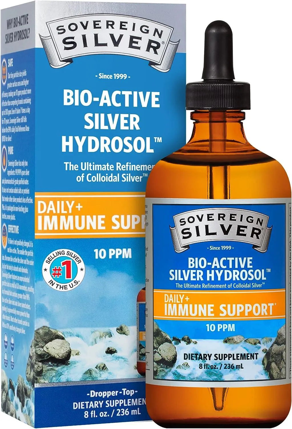 SOVEREIGN SILVER - Sovereign Silver Bio-Active Silver Hydrosol 10 PPM 236Ml. - The Red Vitamin MX - Suplementos Alimenticios - {{ shop.shopifyCountryName }}