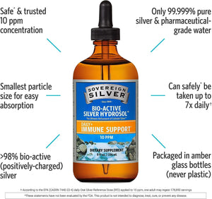 SOVEREIGN SILVER - Sovereign Silver Bio-Active Silver Hydrosol 10 PPM 236Ml. - The Red Vitamin MX - Suplementos Alimenticios - {{ shop.shopifyCountryName }}