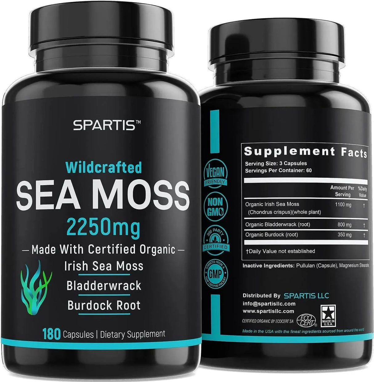 SPARTIS - Spartis Organic Sea Moss 2250Mg. 180 Capsulas - The Red Vitamin MX - Suplementos Alimenticios - {{ shop.shopifyCountryName }}