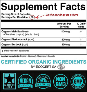 SPARTIS - Spartis Organic Sea Moss 2250Mg. 180 Capsulas - The Red Vitamin MX - Suplementos Alimenticios - {{ shop.shopifyCountryName }}