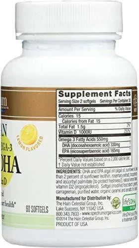 SPECTRUM ESSENTIALS - Spectrum Essentials Vegan Ultra Omega-3 EPA and DHA 60 Capsulas Blandas - The Red Vitamin MX - Suplementos Alimenticios - {{ shop.shopifyCountryName }}