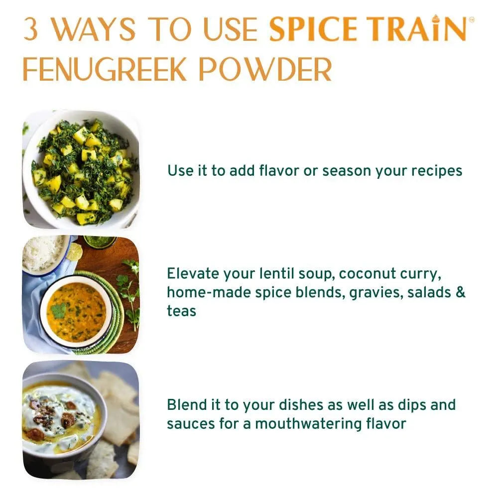 SPICE TRAIN - Spice Train Fenugreek Powder 397Gr. - The Red Vitamin MX - Suplementos Alimenticios - {{ shop.shopifyCountryName }}