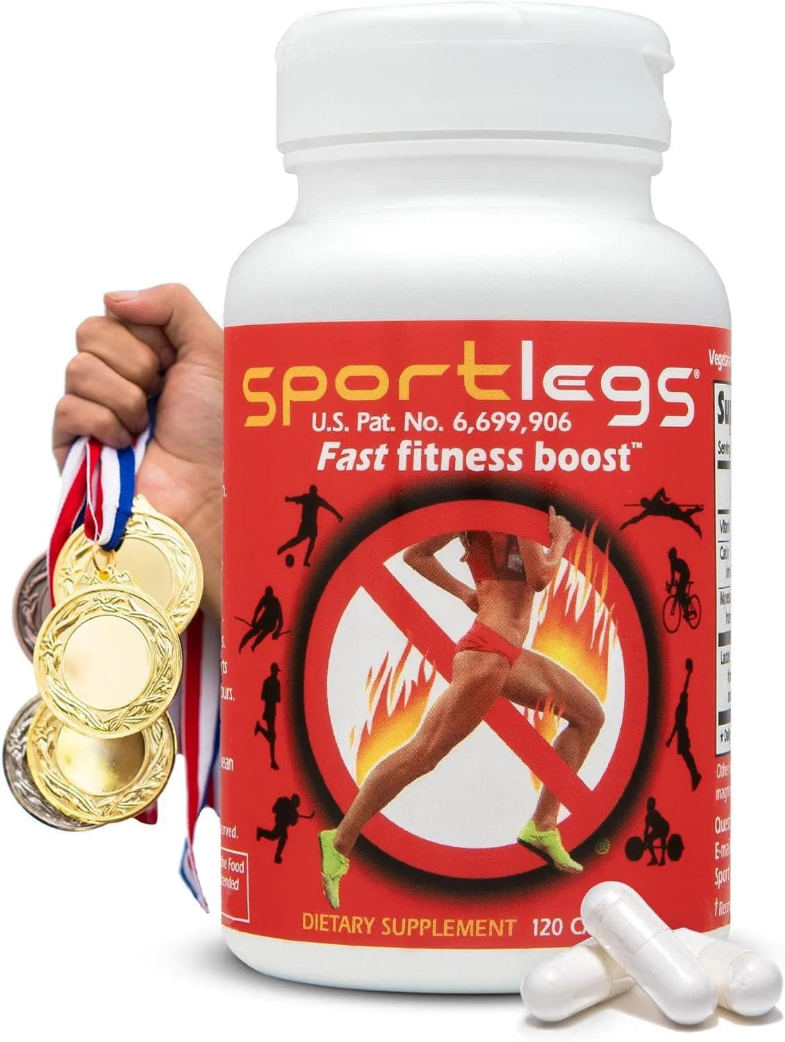 SPORTLEGS - SportLegs Fast Fitness Boost 120 Capsulas - The Red Vitamin MX - Suplementos Alimenticios - {{ shop.shopifyCountryName }}