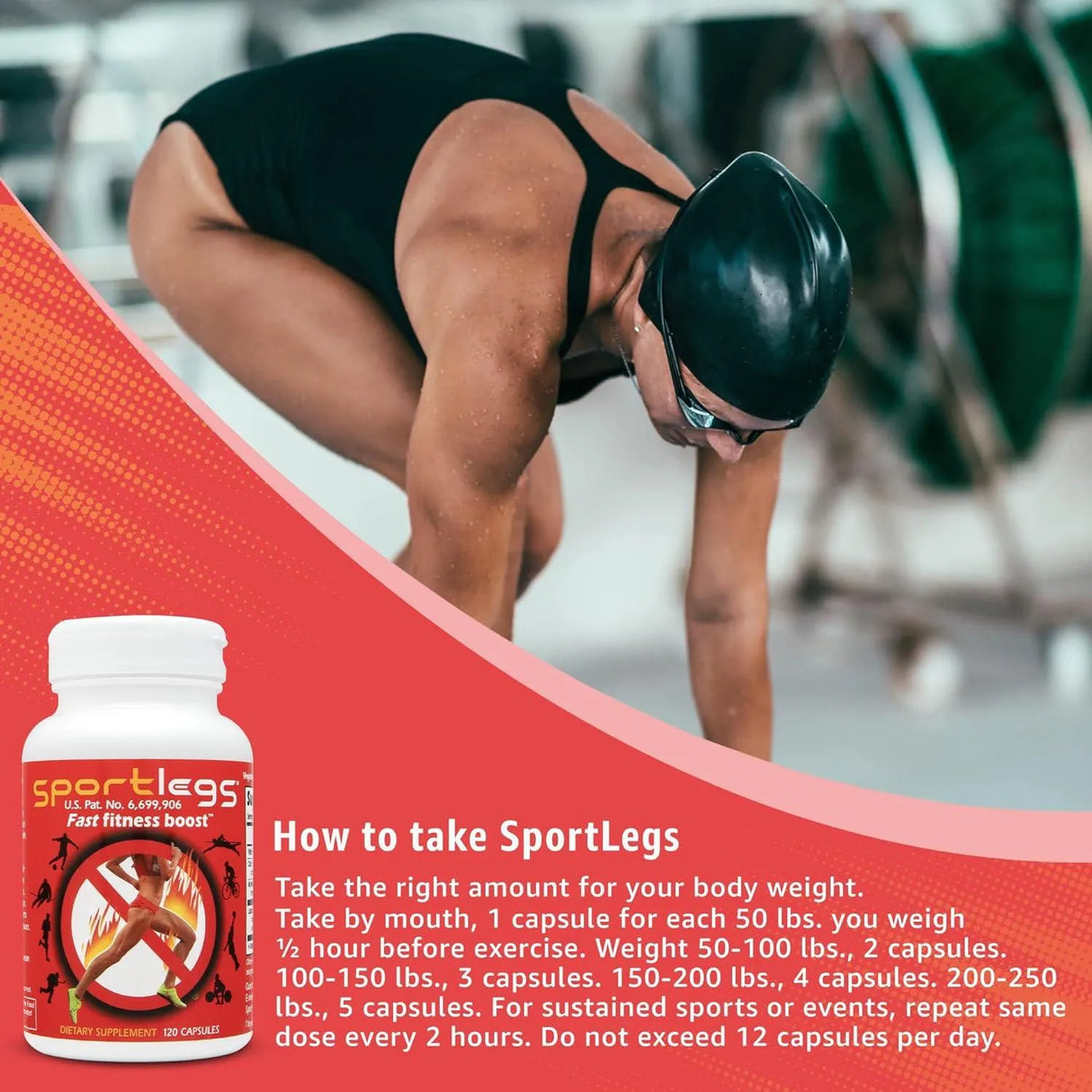 SPORTLEGS - SportLegs Fast Fitness Boost 120 Capsulas - The Red Vitamin MX - Suplementos Alimenticios - {{ shop.shopifyCountryName }}