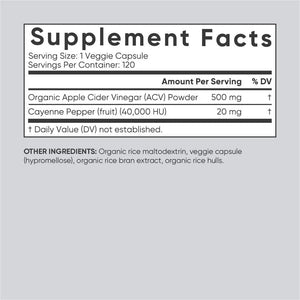 SPORTS RESEARCH - Sports Research Apple Cider Vinegar with Cayenne Pepper 120 Capsulas - The Red Vitamin MX - Suplementos Alimenticios - {{ shop.shopifyCountryName }}