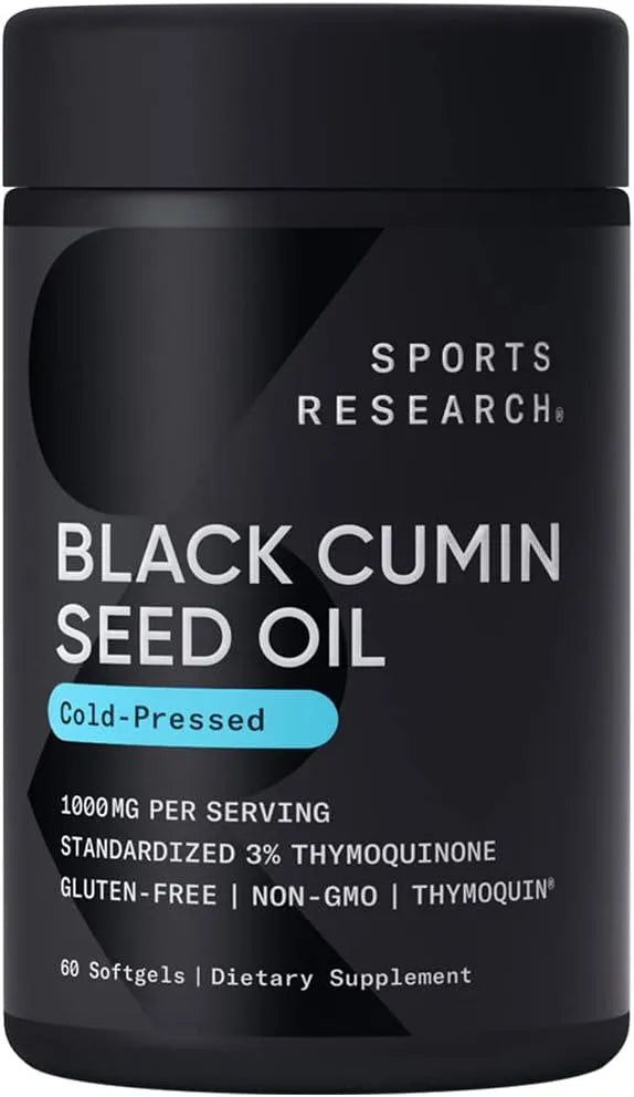 SPORTS RESEARCH - Sports Research Black Seed Oil 1000Mg. 60 Capsulas Blandas - The Red Vitamin MX - Suplementos Alimenticios - {{ shop.shopifyCountryName }}