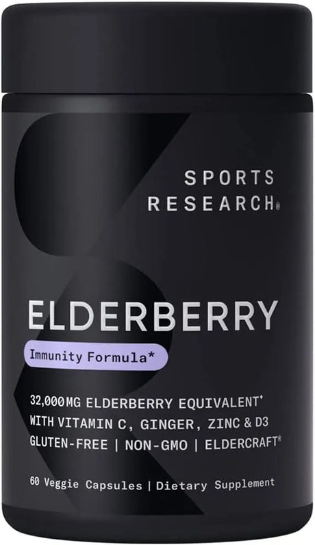 SPORTS RESEARCH - Sports Research Elderberry 60 Capsulas - The Red Vitamin MX - Suplementos Alimenticios - {{ shop.shopifyCountryName }}