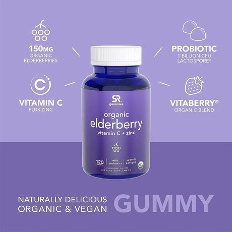 SPORTS RESEARCH - Sports Research Elderberry Gummies 60 Gomitas - The Red Vitamin MX - Suplementos Alimenticios - {{ shop.shopifyCountryName }}