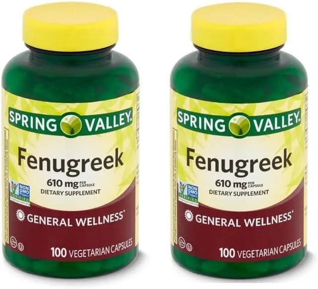 SPRING VALLEY - Spring Valley Fenugreek 610Mg. 200 Capsulas - The Red Vitamin MX - Suplementos Alimenticios - {{ shop.shopifyCountryName }}